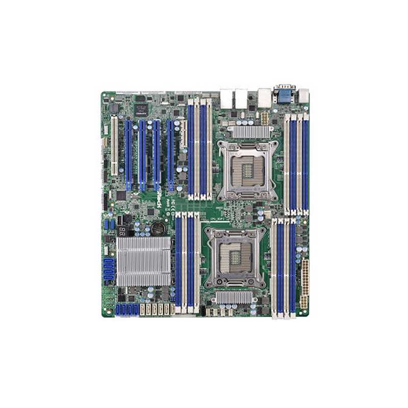 Asrock Rack EP2C602-4L/D16 Server Board, Intel C602, 2011, SSI EEB, Quad GB LAN, IPMI LAN, Serial Port