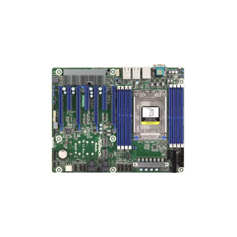 Asrock Rack EPYCD8-2T Server Board, AMD SP3 (LGA4094), ATX, 8 Channel DDR4, Dual 10G LAN, IPMI, OCuLink Support, mini SAS, M.2