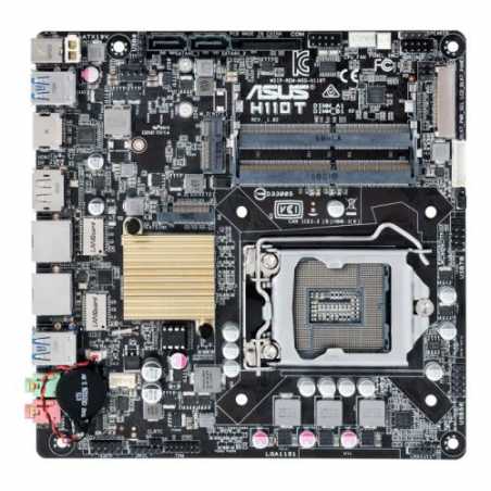 Asus H110T/CSM - Corporate Stable Model, Intel H110, 1151, Thin Mini ITX, DDR4 SODIMM, Dual GB LAN, DC Jack, M.2