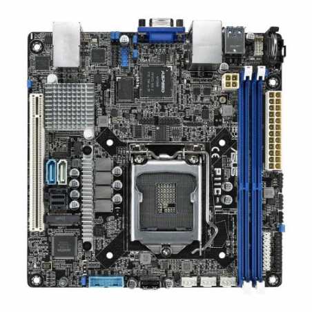 Asus P11C-I Rack-Optimized Server MB, Intel C242, 1151, Intel Xeon E, Mini ITX, Dual GB LAN, M.2, Server Management