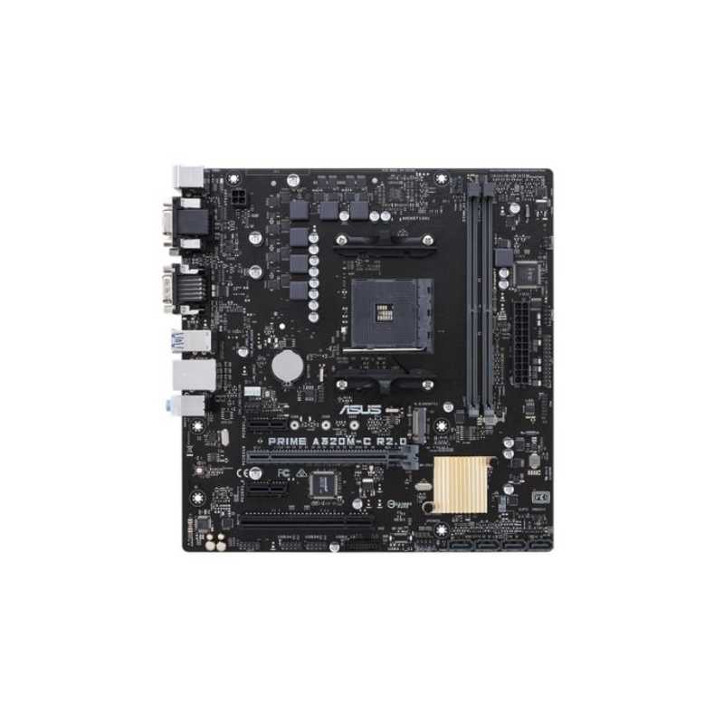 Asus PRIME A320M-C R2.0, AMD A320, AM4, Micro ATX, 2 DDR4, VGA, DVI, HDMI, M.2