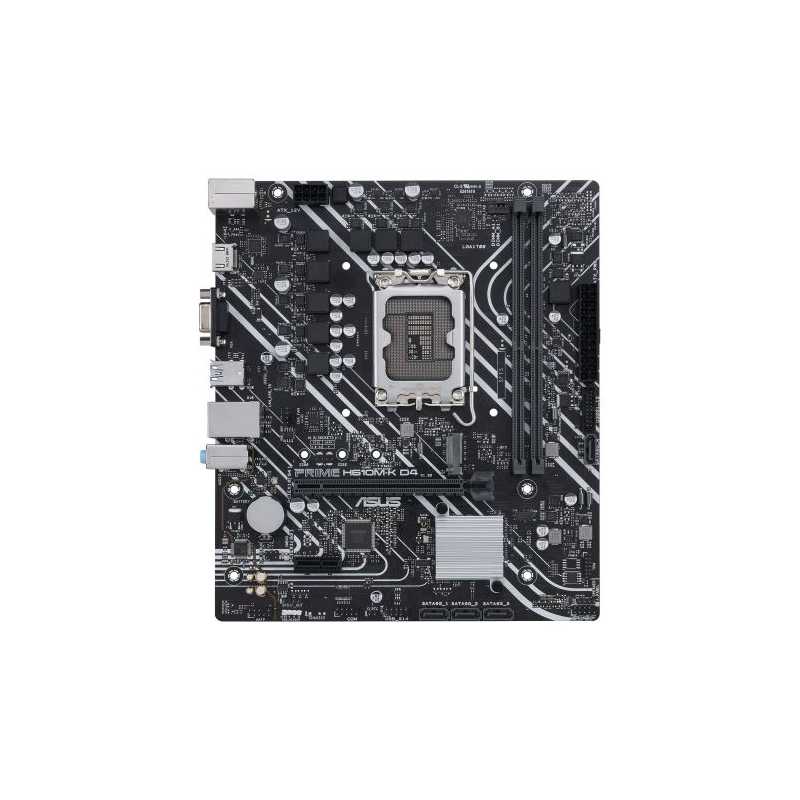 Asus PRIME H610M-K D4, Intel H610, 1700, Micro ATX, 2 DDR4, VGA, HDMI, PCIe4, 1x M.2