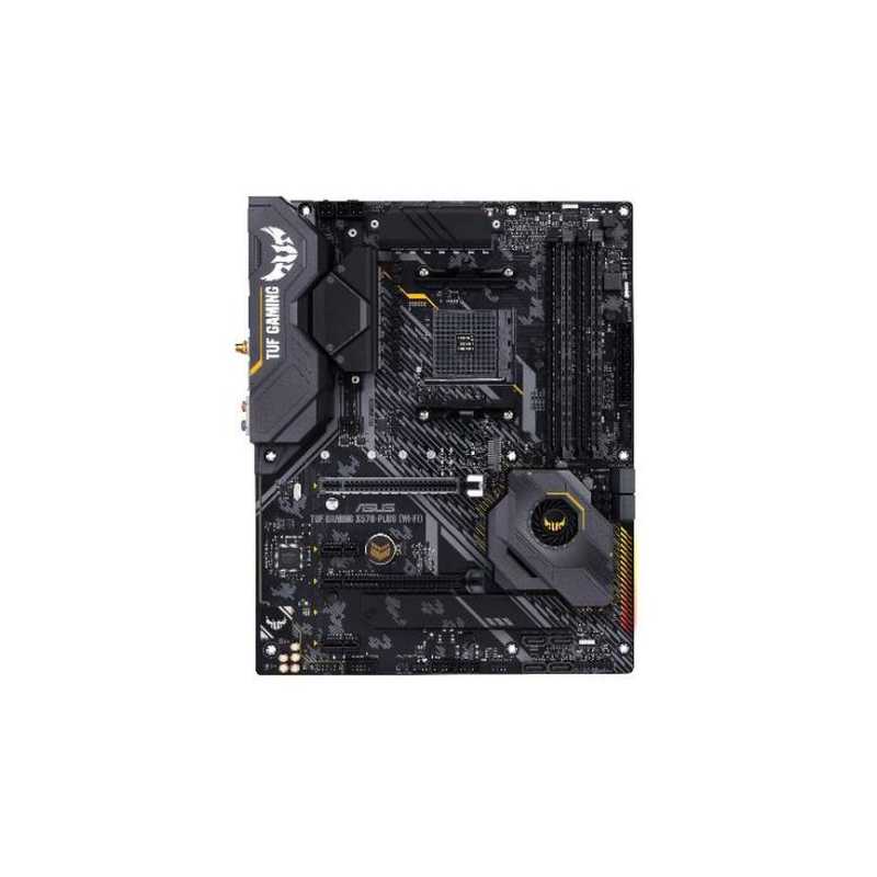 Asus TUF GAMING X570-PLUS (Wi-Fi), AMD X570, AM4, ATX, 4 DDR4, HDMI, DP, XFire, Wi-Fi, PCIe4, RGB Lighting, M.2