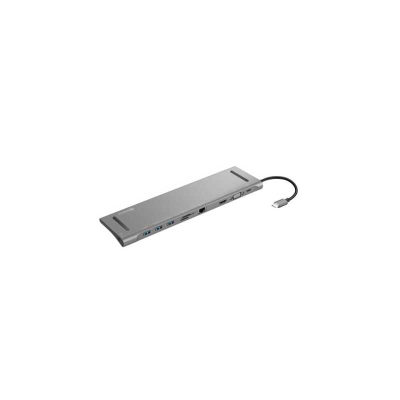 Sandberg USB 10.1 Type-C Dock - HDMI, USB 3.0, USB-C, RJ45, Aluminium, 5 Year Warranty