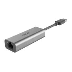 Asus (USB-C2500) USB-A 3.2 Gen1 to 2.5-Gigabit Base-T Ethernet Adapter, Braided Cable,  Aluminium Casing