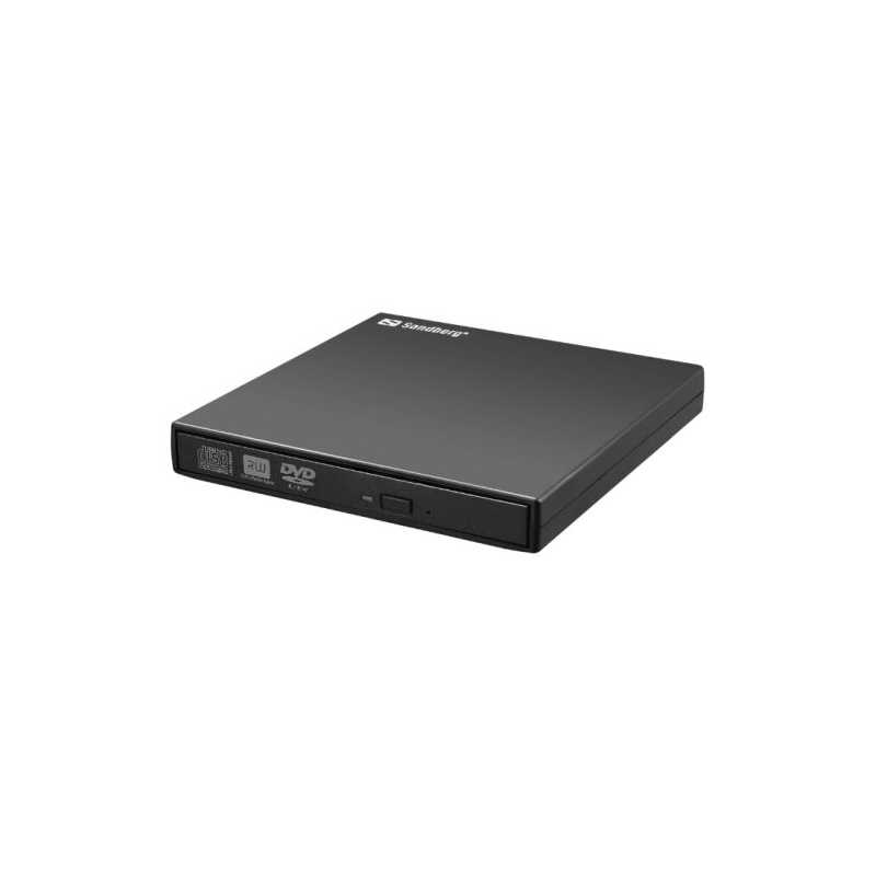 Sandberg (133-66) External DVD Re-Writer, USB, 8x, Black