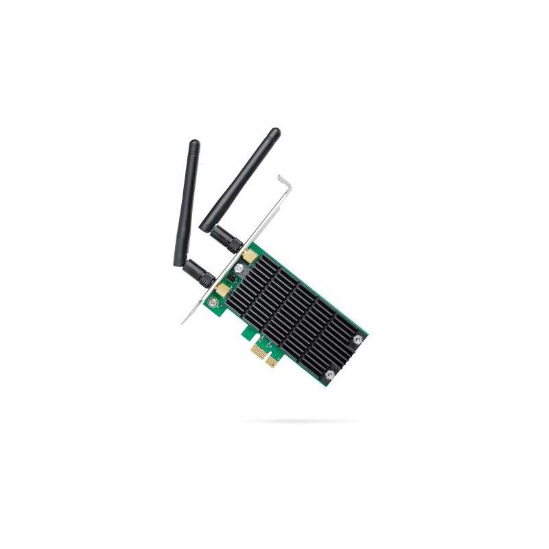 TP-LINK (Archer T4E) AC1200 (300+867) Wireless Dual Band PCI Express Adapter, 2 x External Antenna