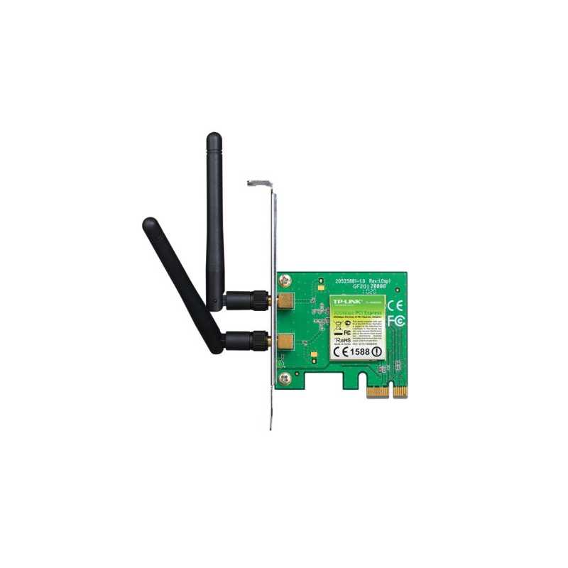 TP-LINK (TL-WN881ND) 300Mbps Wireless N PCI Express Adapter, 2 Detachable Antennas, Low Profile Bracket