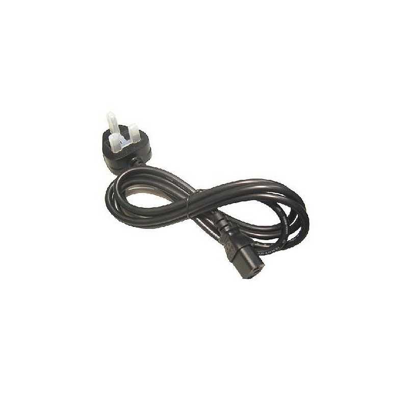 UK Mains to IEC C13 Kettle 1.8m Black OEM Power Cable