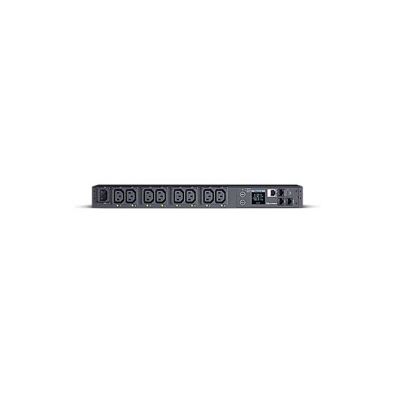 CyberPower PDU41004 Power Distribution Unit, 1U Vertical/Horizontal Rackmount, 1x IEC C14 Input, 8 Outlets, Real-Time Local/Remo