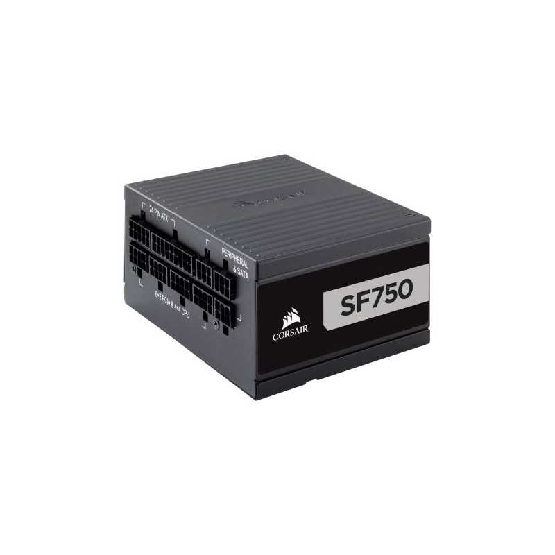 Corsair 750W High Performance SFX SF750 PSU, Rifle Bearing Fan, Fully Modular, 80+ Platinum