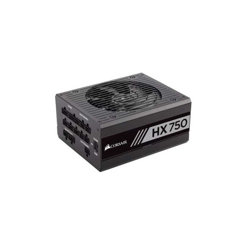 Corsair 750W Professional HX Series HX750 PSU, Fluid Dynamic Fan, Fully Modular, 80+ Platinum
