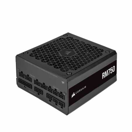 Corsair 750W RM Series RM750 V2 PSU, Rifle Bearing Fan, Fully Modular, Zero RPM Mode, 80+ Gold