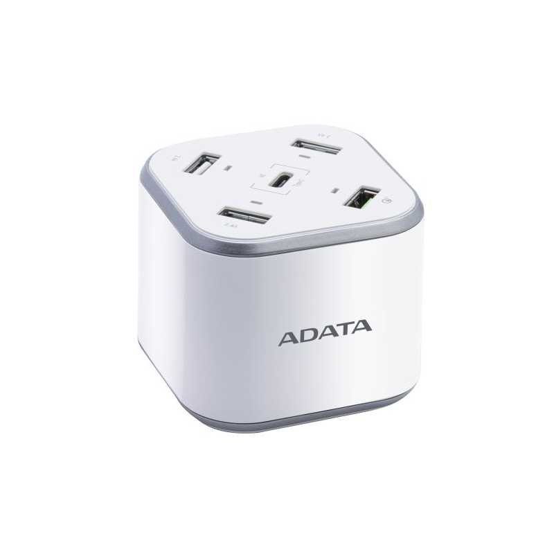 ADATA USB Charging Station - 3 x USB-A, 1 x USB-C, 1 x Qualcomm Quick Charge USB-A 