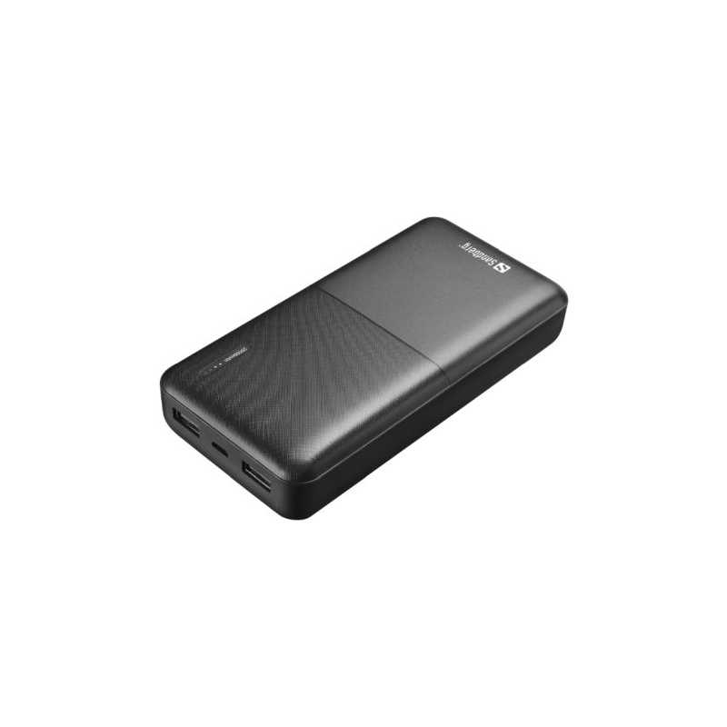 Sandberg Powerbank 20000, 20,000mAh, 2 x USB-A, 5 Year Warranty