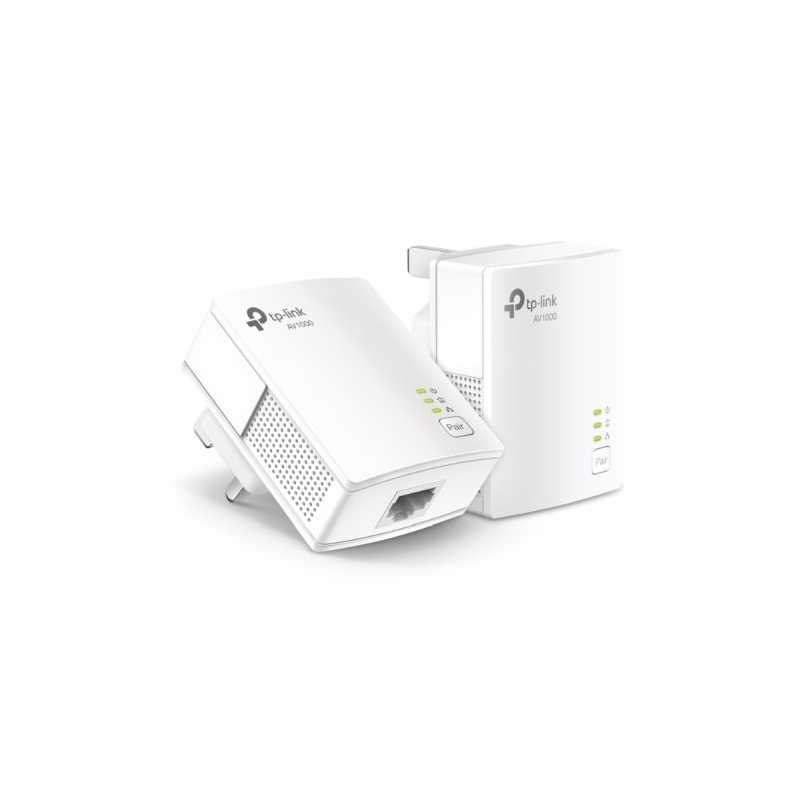 TP-LINK (TL-PA7017 KIT) AV1000 GB Powerline Adapter Kit, 1-Port