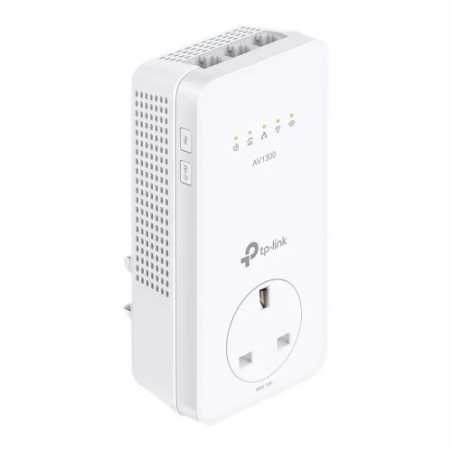 TP-LINK (TL-WPA8631P) AC1200 Wireless Dual Band Powerline Adapter, AV2 1300, AC Pass Through, 3-Port, Single Add-on Adapter