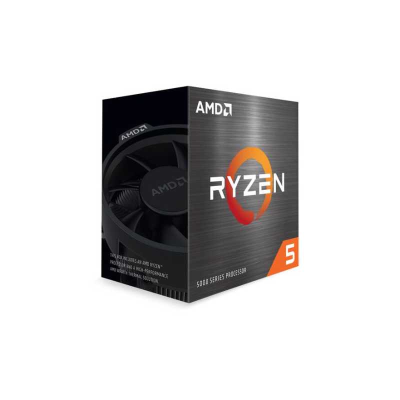 AMD Ryzen 5 5600 CPU with Wraith Stealth Cooler, AM4, 3.5GHz (4.4 Turbo), 6-Core, 65W, 35MB Cache, 7nm, 5th Gen, No Graphics