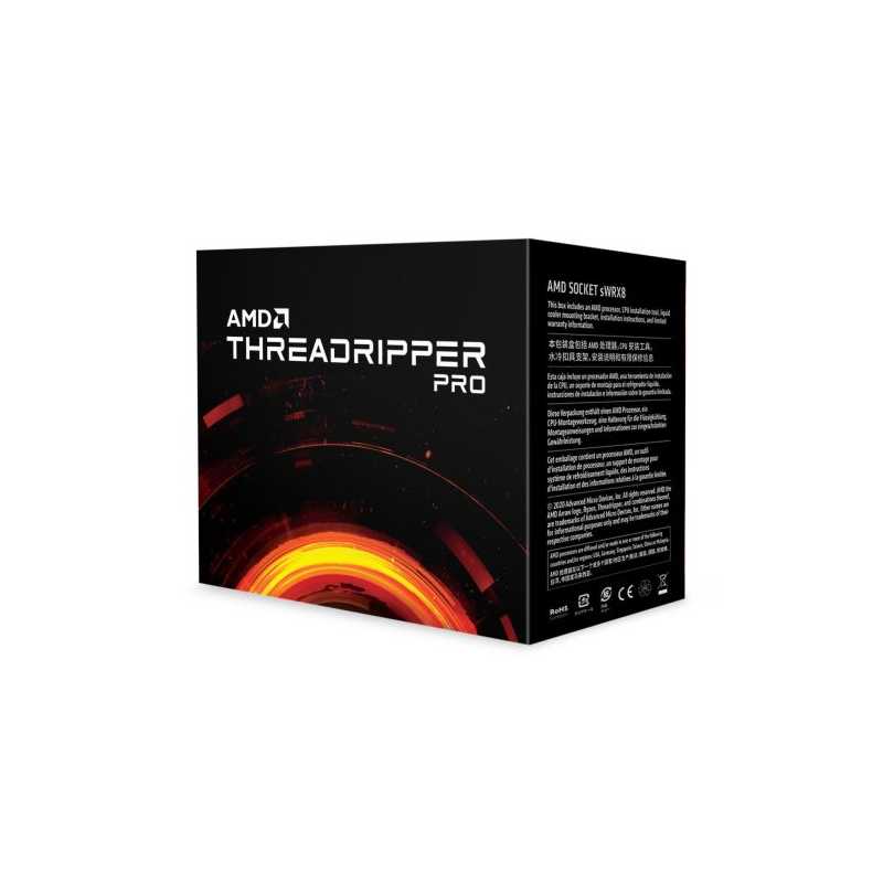 AMD Ryzen Threadripper Pro 3975WX, WRX8, 3.5GHz (4.2 Turbo), 32-Core, 280W, 144MB Cache, 7nm, 3rd Gen, No Graphics, NO HEATSINK/