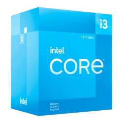 Intel Core i3-12100F CPU, 1700, 3.3 GHz (4.3 Turbo), Quad Core, 58W, 12MB Cache, Alder Lake, No Graphics