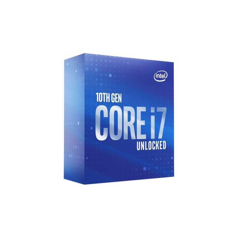 Intel Core I7-10700K CPU, 1200, 3.8 GHz (5.1 Turbo), 8-Core, 125W, 14nm, 16MB Cache, Overclockable, Comet Lake, NO HEATSINK/FAN