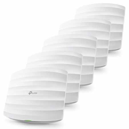 TP-LINK (EAP245 V3) Omada AC1750 (1300+450) Dual Band Wireless Ceiling Mount Access Point, 5 Pack, PoE, GB LAN, MU-MIMO, Free So