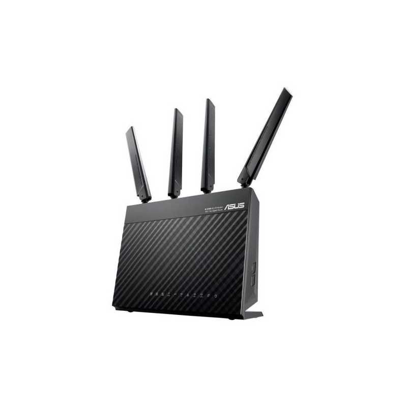 Asus (4G-AC68U) AC1900 (600+1300) Wireless Dual Band 4G LTE Router, 4-Port, WAN Port, USB 3.0