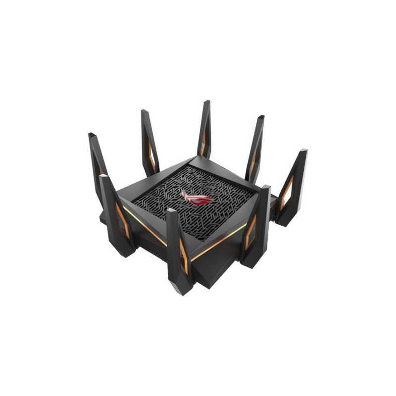 Asus (GT-AX11000) ROG Rapture AX11000 (1148+4804+4804) Wireless Tri-Band Gaming Router, 802.11ax, Quad Core CPU, AiMesh