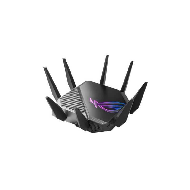 Asus (GT-AXE11000) ROG Rapture AXE11000 Wi-Fi 6E Tri-Band Gaming Router, 6GHz Band, 2.5G WAN/LAN port, RGB, AiMesh, Game Acceler