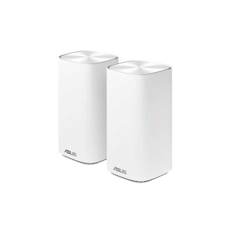 Asus (ZenWiFi AC Mini (CD6)) AC1500 Wireless Dual Band Mesh Mini System, 2 Pack (Router & Node), AiMesh, AiProtection