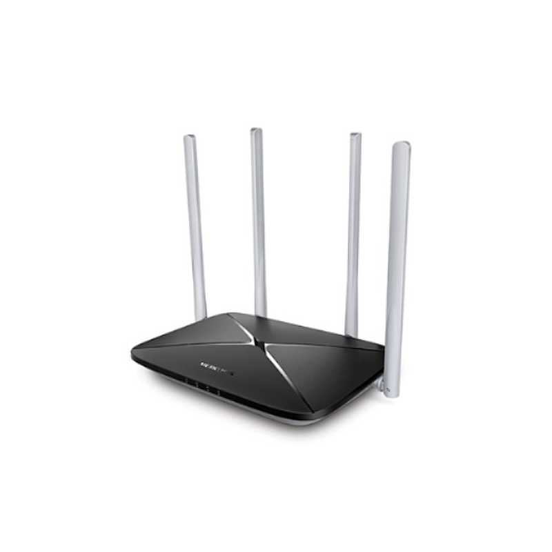 Mercusys (AC12) AC1200 (867+300) Wireless Dual Band 10/100 Cable Router, 3-Port