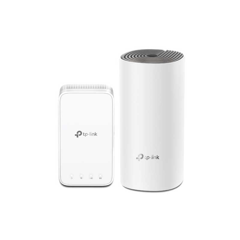 TP-LINK (DECO E3) Whole-Home Mesh Wi-Fi System with Extender, 2 Pack, Dual Band AC1200