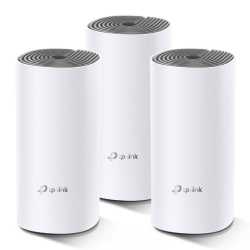 TP-LINK (DECO E4) Whole-Home Mesh Wi-Fi System, 3 Pack, Dual Band AC1200, 2 x LAN on each Unit