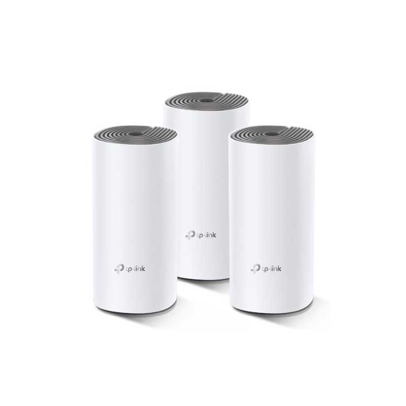 TP-LINK (DECO E4) Whole-Home Mesh Wi-Fi System, 3 Pack, Dual Band AC1200, 2 x LAN on each Unit