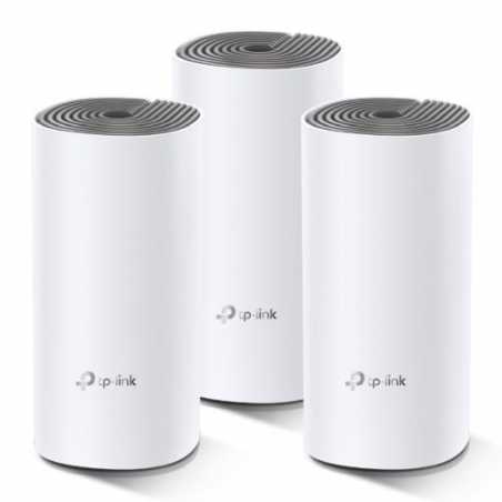 TP-LINK (DECO E4) Whole-Home Mesh Wi-Fi System, 3 Pack, Dual Band AC1200, 2 x LAN on each Unit