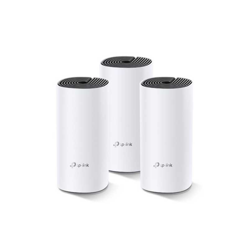 TP-LINK (DECO M4) Whole-Home Mesh Wi-Fi System, 3 Pack, Dual Band AC1200, MU-MIMO, 2 x LAN on each Unit