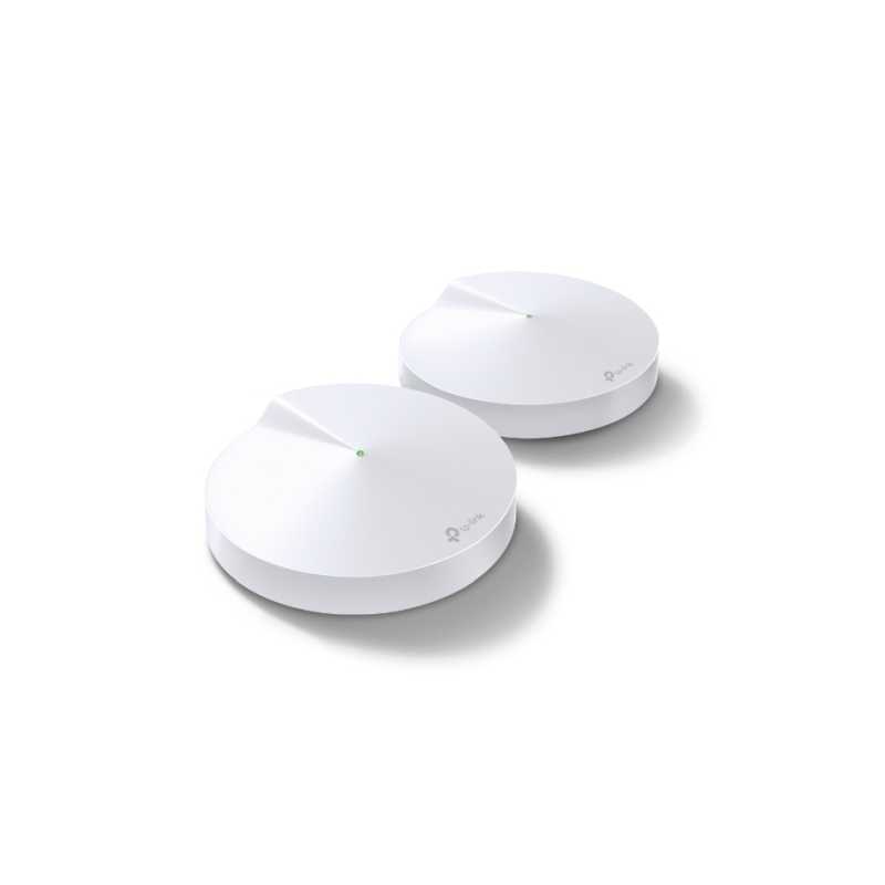 TP-LINK (DECO M5) Whole-Home Mesh Wi-Fi System, 2 Pack, Dual Band AC1300, MU-MIMO, USB Type-C, 2 x LAN on each Unit