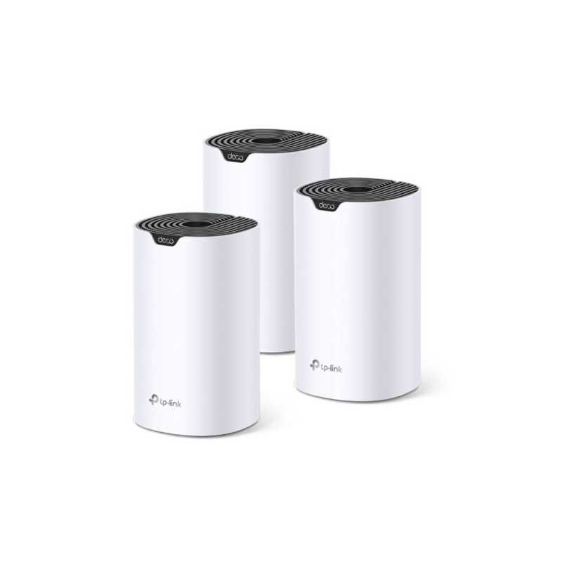 TP-LINK (DECO S4) Whole-Home Mesh Wi-Fi System, 3 Pack, Dual Band AC1200, MU-MIMO, 2 x LAN on each Unit