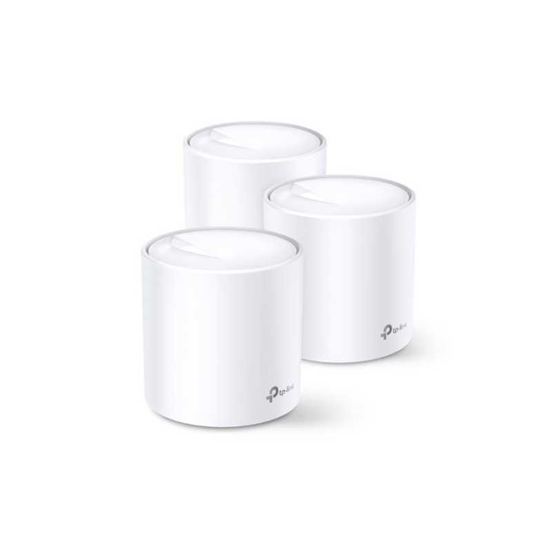TP-LINK (DECO X20) Whole Home Mesh Wi-Fi 6 System, 3 Pack, Dual Band AX1800, OFDMA & MU-MIMO, One Unified Network
