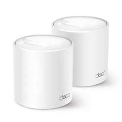 TP-LINK (DECO X50) AX3000 Dual Band Wireless Whole Home Mesh Wi-Fi System, 2 Pack, 3x LAN, OFDMA & MU-MIMO, TP-Link HomeShield