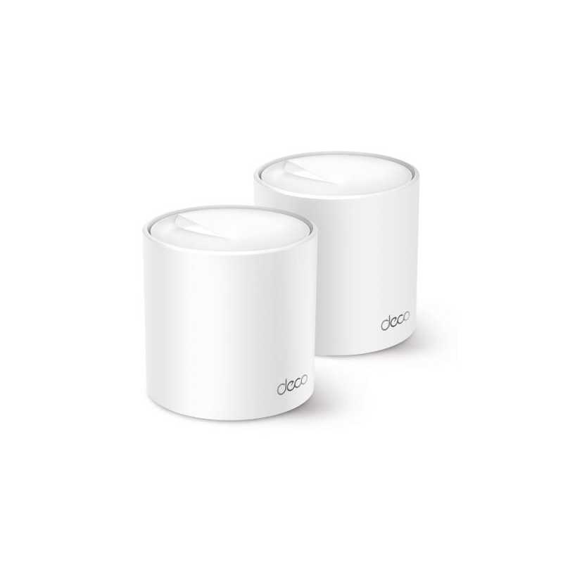 TP-LINK (DECO X50) AX3000 Dual Band Wireless Whole Home Mesh Wi-Fi System, 2 Pack, 3x LAN, OFDMA & MU-MIMO, TP-Link HomeShield