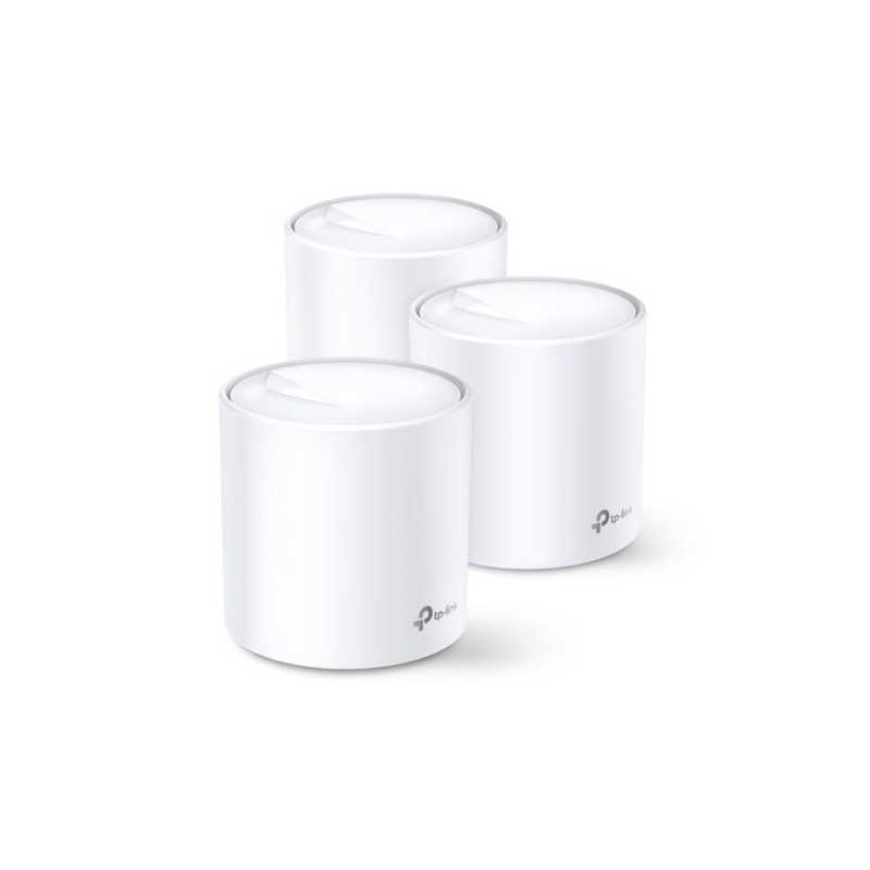 TP-LINK (DECO X60) AX3000 Wireless Whole Home Mesh Wi-Fi System, 3 Pack, OFDMA & MU-MIMO, WPA3 Encryption & TP-Link HomeCare