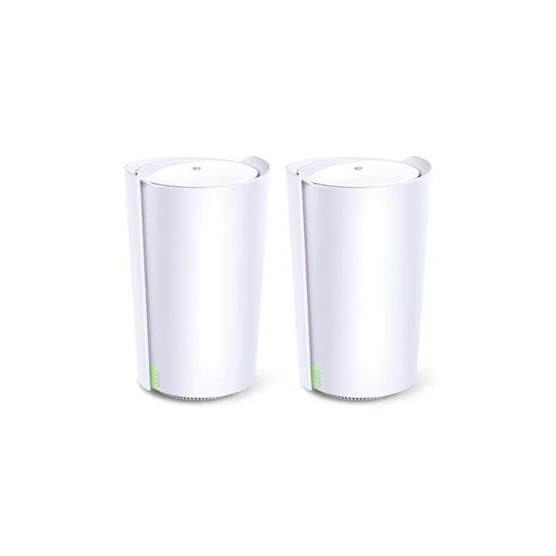 TP-LINK (DECO X90) AX6600 Wireless Whole Home Mesh Wi-Fi System, 2 Pack, AI Mesh, Tri-Band, 2.5G LAN, Connect up to 200 devices
