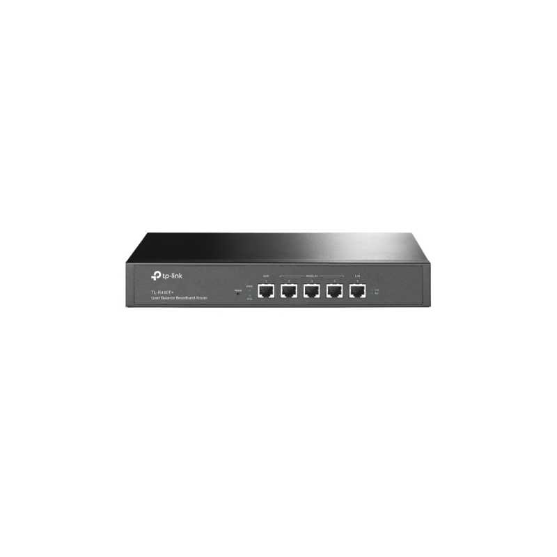 TP-LINK (TL-R480T+ V9) Load Balance Broadband Router, 1 WAN, 1 LAN, 3 Changeable WAN/LAN Ports, Captive Portal