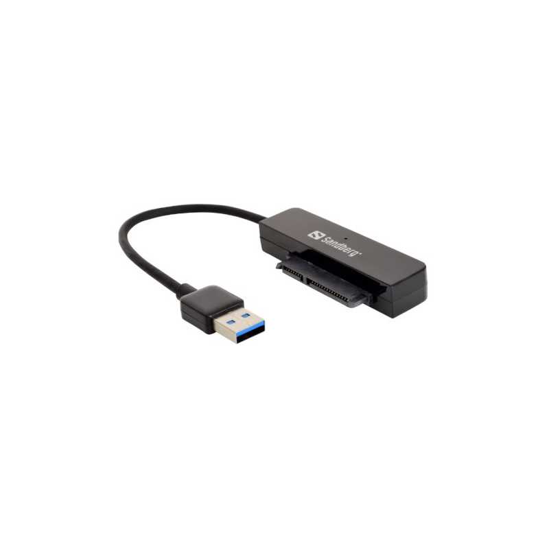 Sandberg USB 3.0 to 2.5" SATA Adapter, 5 Year Warranty