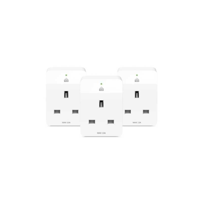 TP-LINK (KP105 3-Pack) Kasa Smart Wi-Fi Plug Slim, Remote Access, Schedule & Timer, Grouping, Voice Control