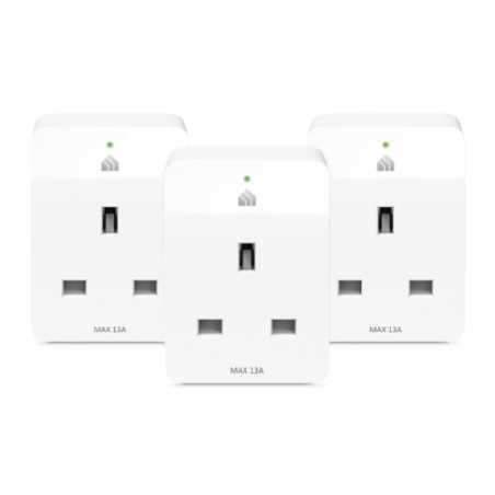 TP-LINK (KP105 3-Pack) Kasa Smart Wi-Fi Plug Slim, Remote Access, Schedule & Timer, Grouping, Voice Control