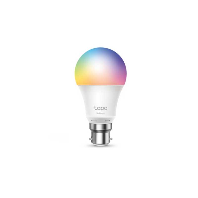 TP-LINK (Tapo L530B) Wi-Fi LED Smart Multicolour Light Bulb, Dimmable, App/Voice Control, Bayonet Fitting