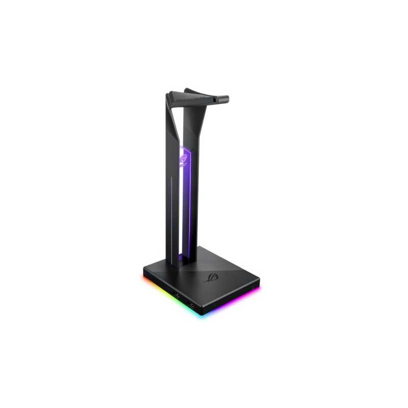 Asus ROG THRONE QI RGB External Soundcard & Headset Stand, Dual USB 3.1, Wireless Charging, Built-in ESS DAC and AMP, RGB Lighti