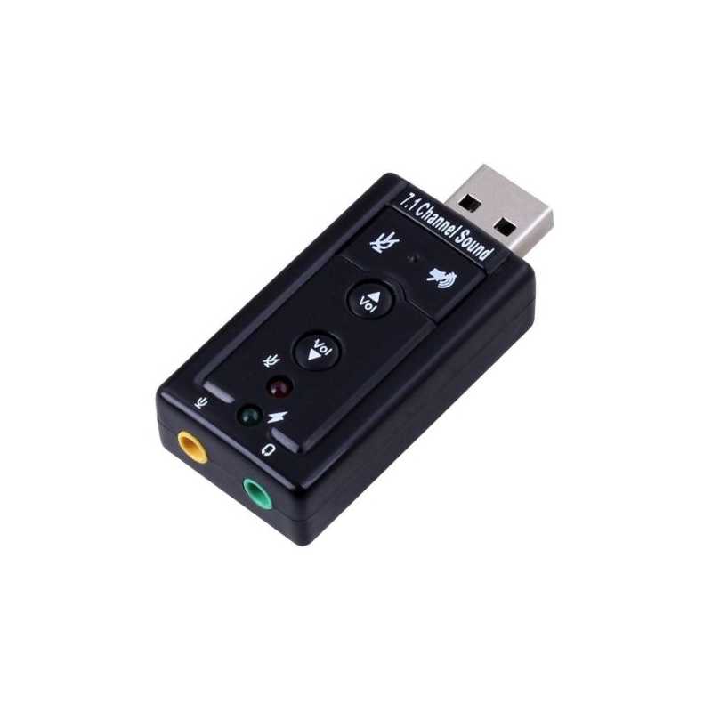 Jedel 7.1 External Soundcard, USB, Volume Control, Retail